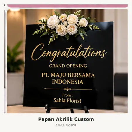 Papan Bunga Akrilik Rawamangun